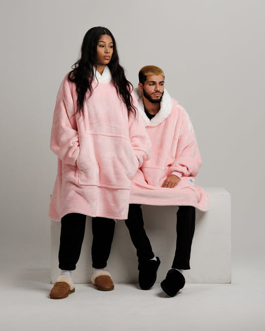 Fillena Furlined Hoodie Blanket - Pink