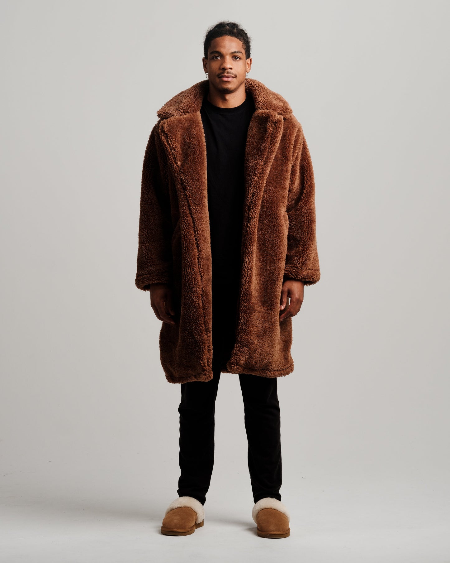 Manteau Trench Sherpa Fillena - Marron