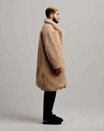 Manteau Trench Sherpa Fillena - Camel