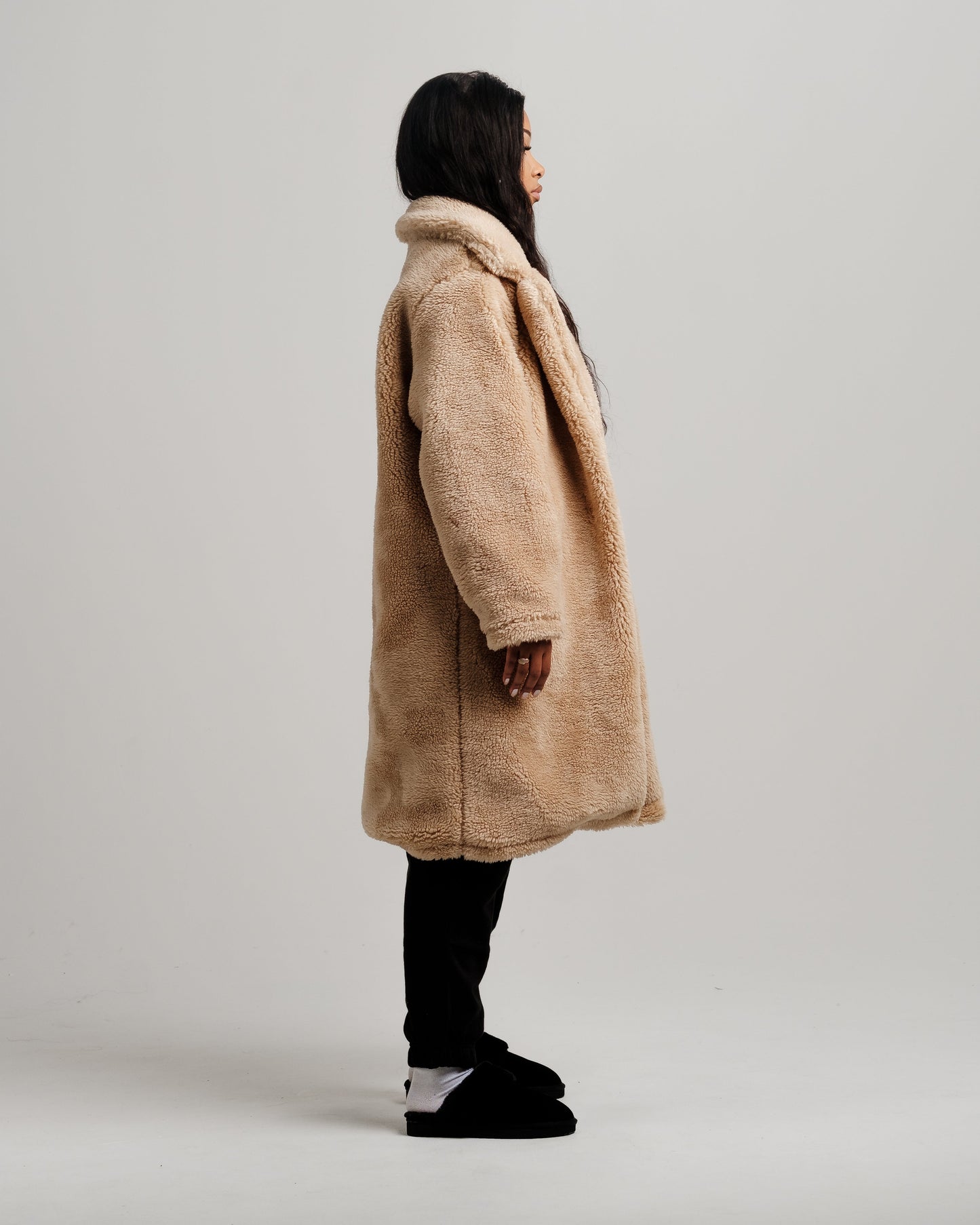 Manteau Trench Sherpa Fillena - Camel