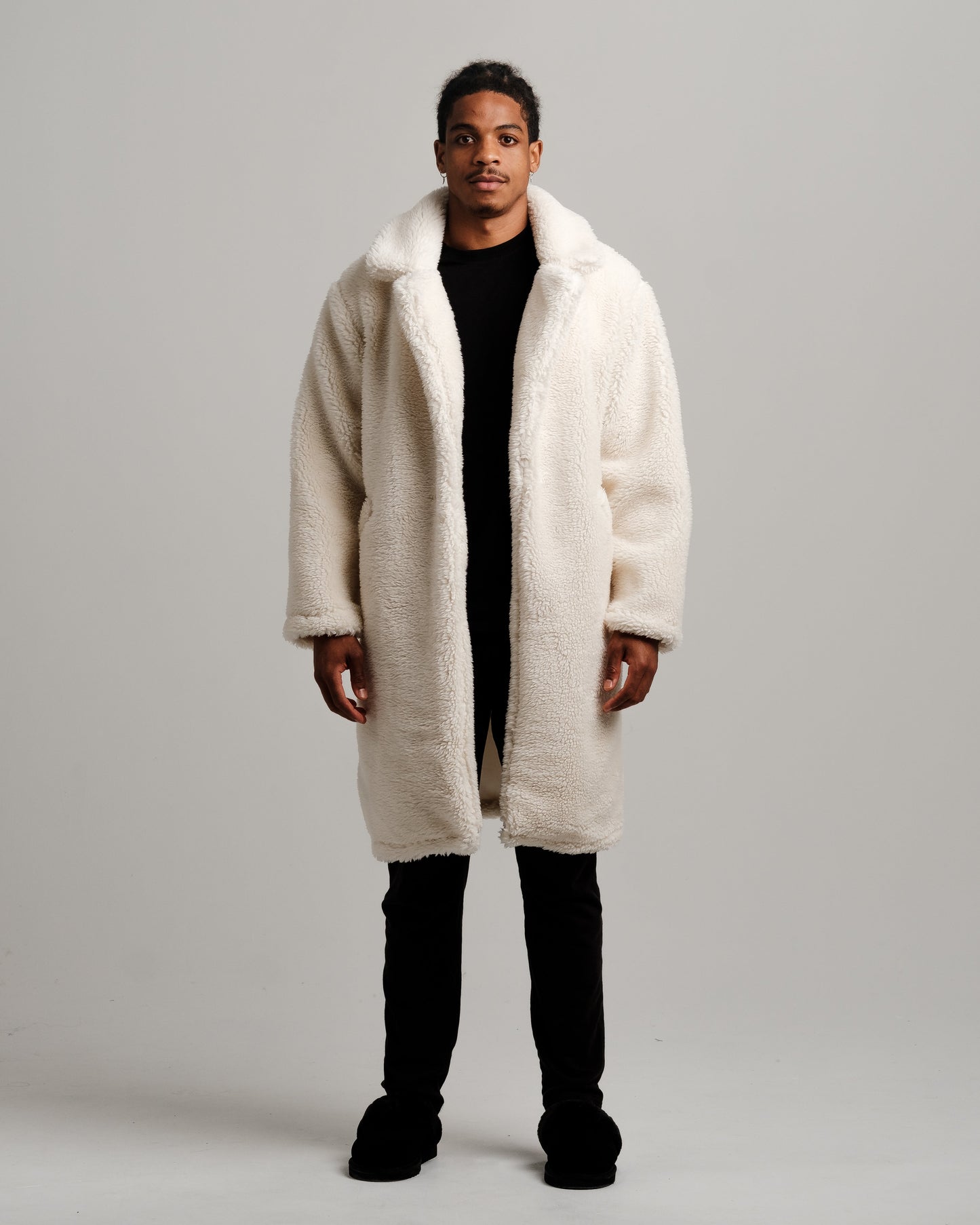 Manteau Trench Sherpa Fillena - Blanc Cassé