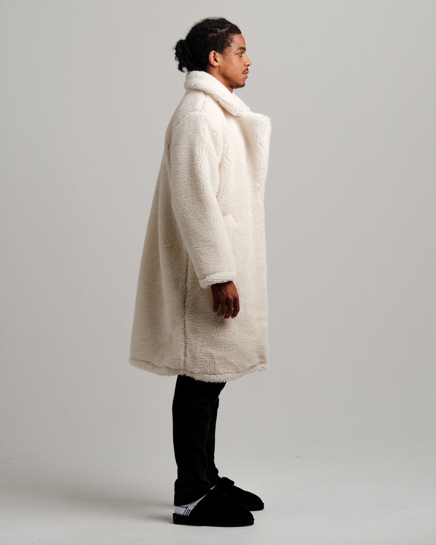 Manteau Trench Sherpa Fillena - Blanc Cassé