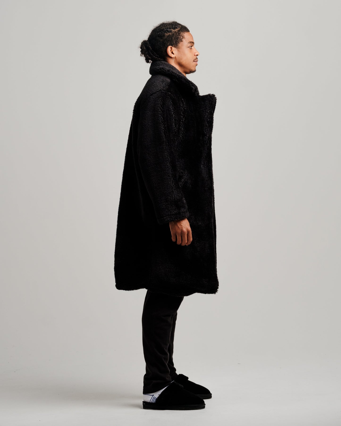 Manteau Trench Sherpa Fillena - Noir