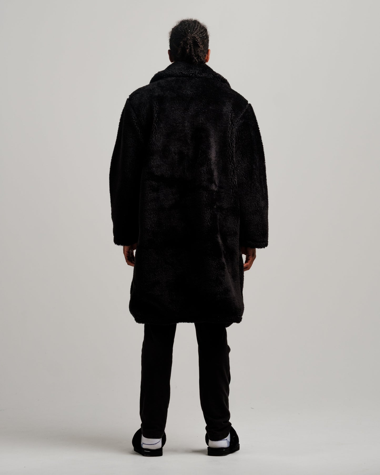 Manteau Trench Sherpa Fillena - Noir